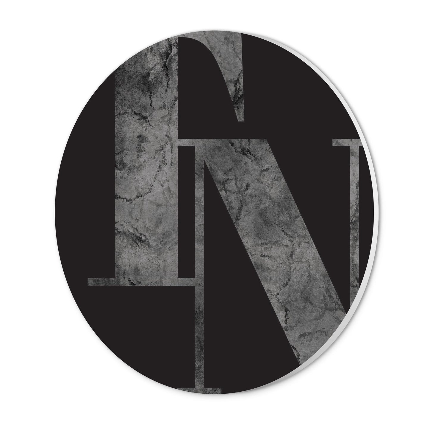 Minimalist B&W Tennessee Black Initials | Wood Sign | Eaches | Min 1