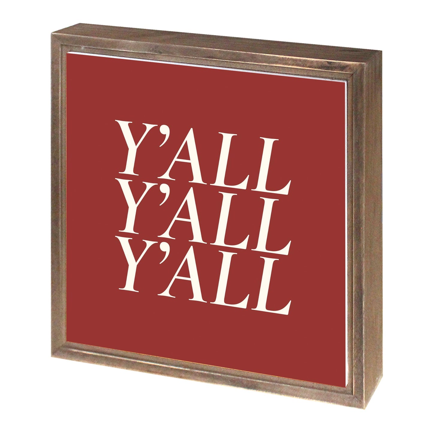 Modern Minimalist Oklahoma Yall | Wood Sign | Eaches | Min 1