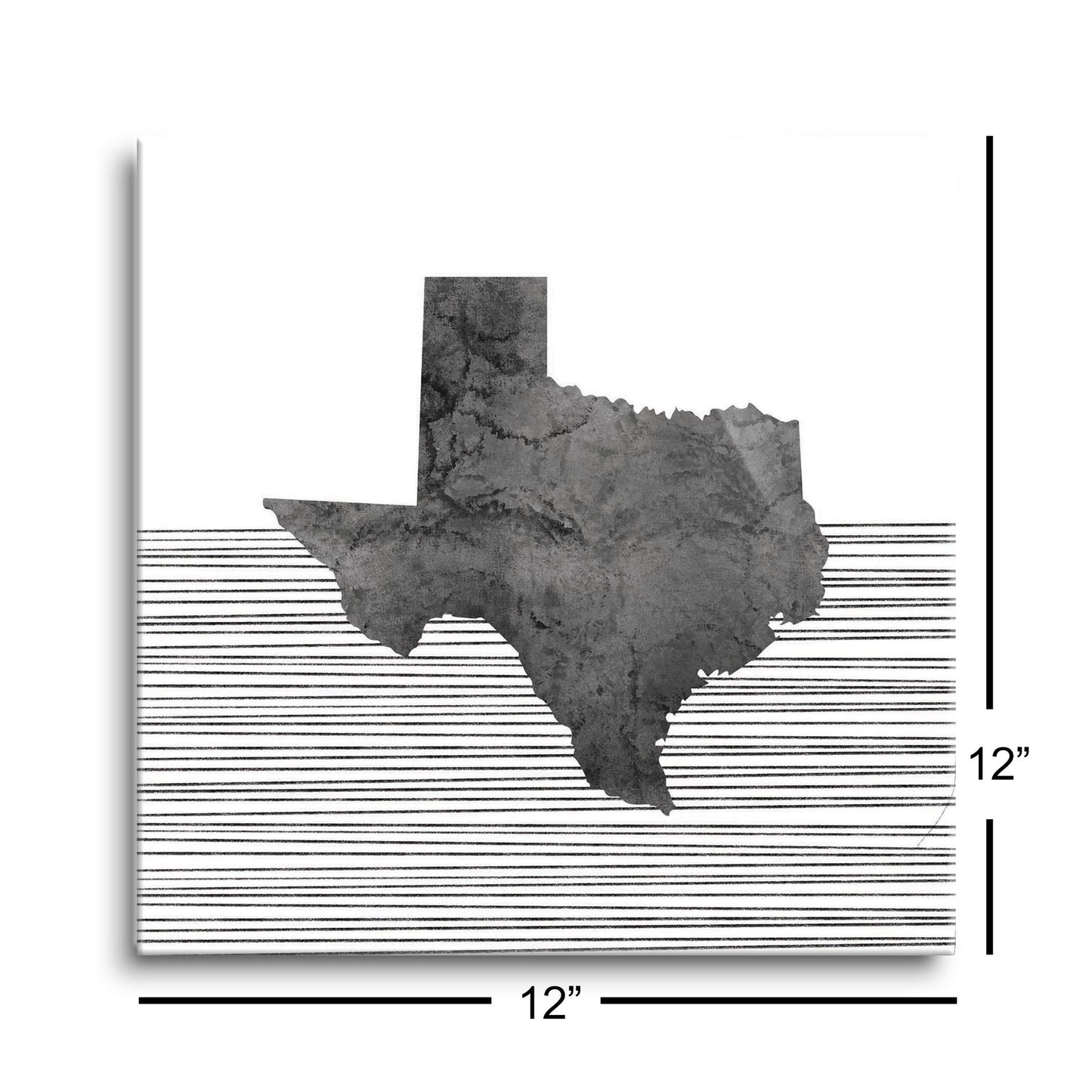 Modern Texas State Shape With Straight Lines | Hi-Def Glass Art | Eaches | Min 1