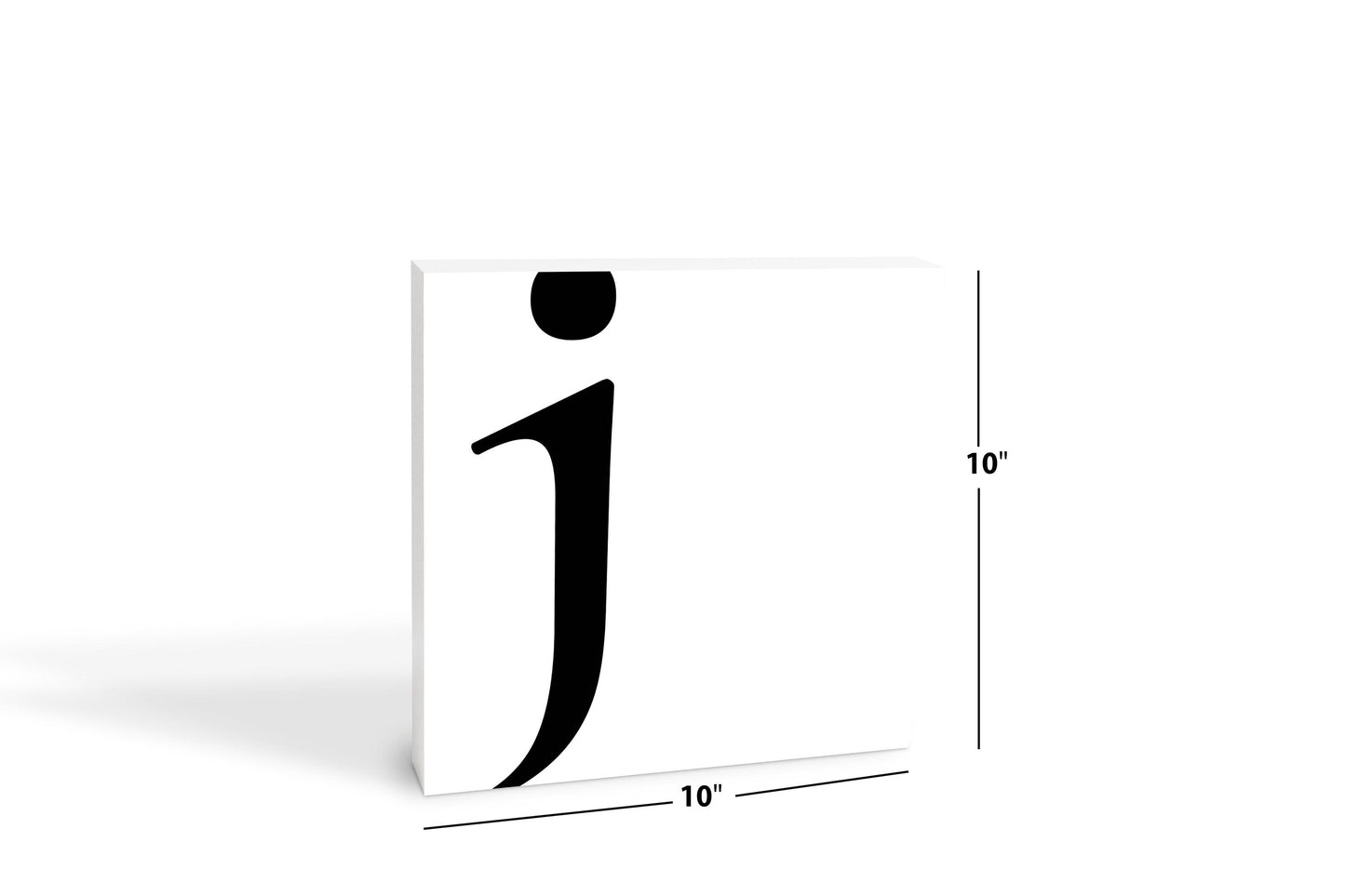 Minimal Monogram J | Wood Block | Eaches | Min 2