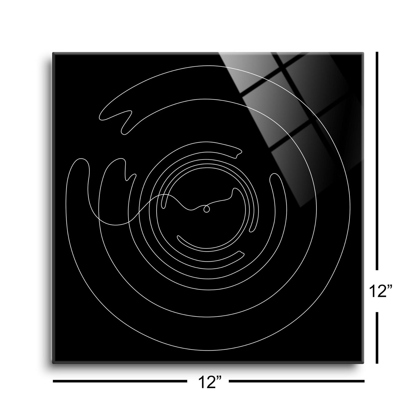 Minimalistic Music Line Drawings | Hi-Def Glass Art | Eaches | Min 1