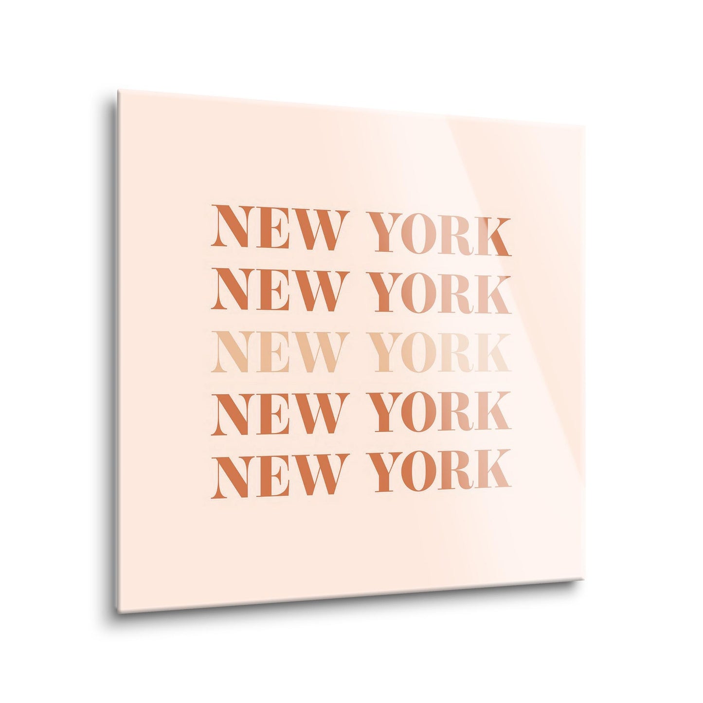 Modern Minimalist New York Repeated Light | Hi-Def Glass Art | Eaches | Min 1