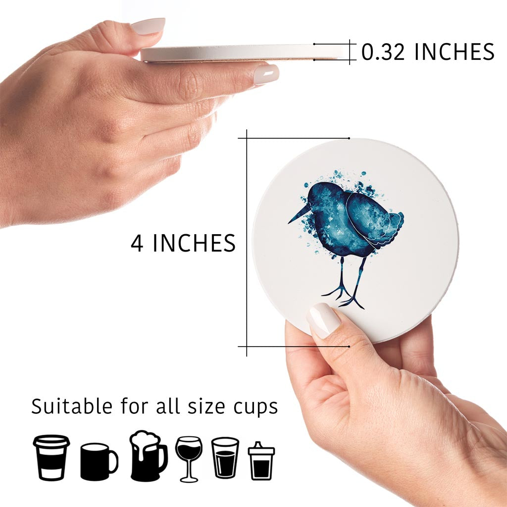 East Coast Water Color Sand Piper | Absorbent Coasters | Set of 4 | Min 2