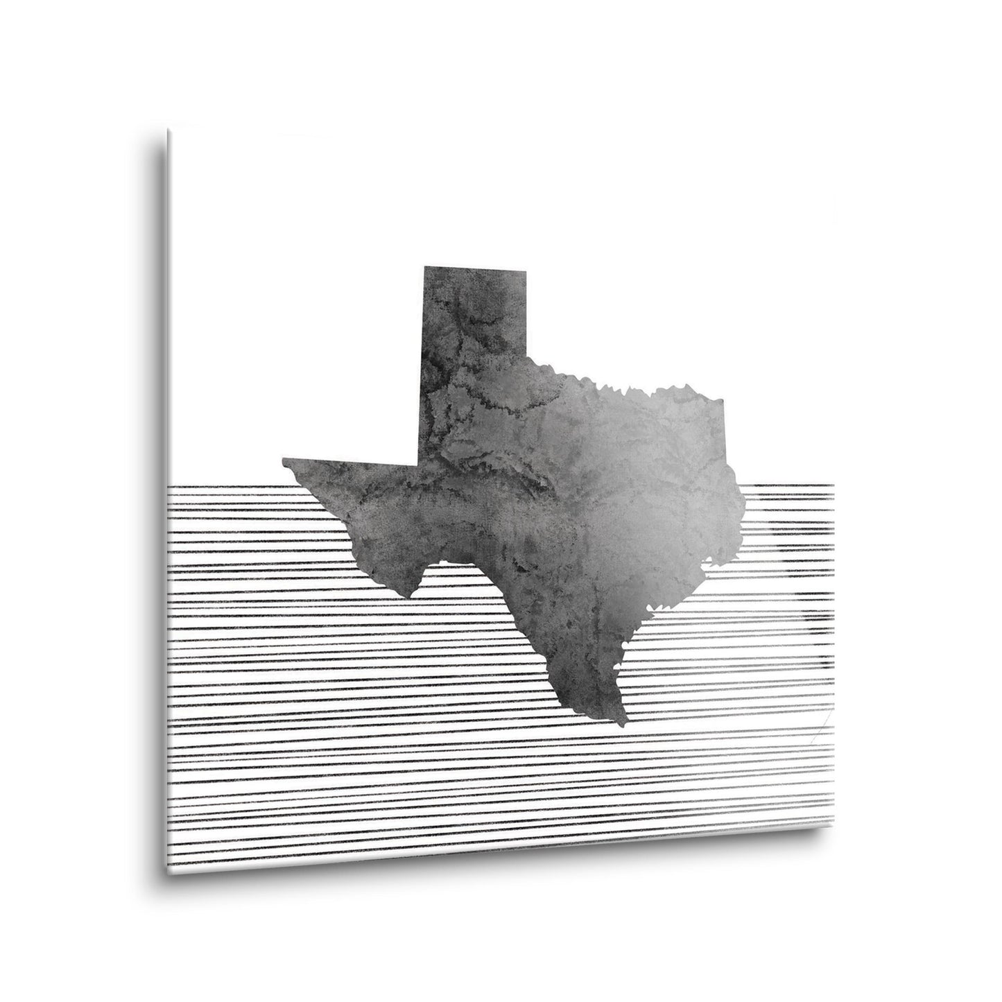 Modern Texas State Shape With Straight Lines | Hi-Def Glass Art | Eaches | Min 2