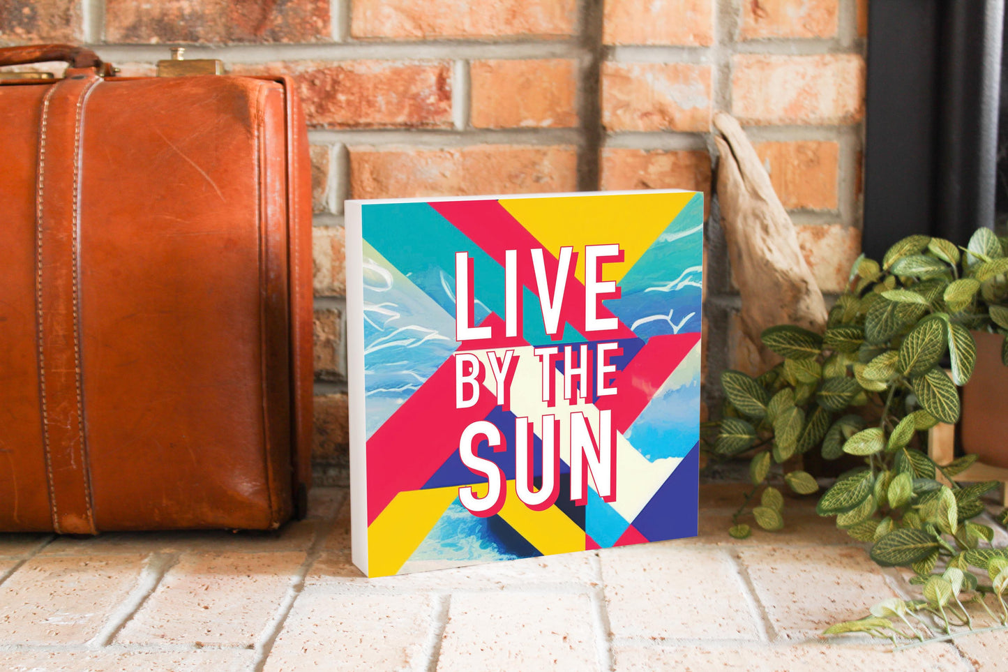 Live By The Sun | Wood Block | Eaches | Min 2