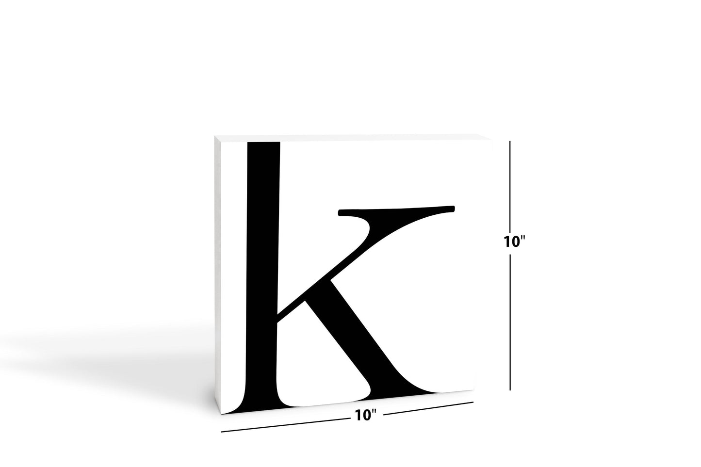 Minimal Monogram K | Wood Block | Eaches | Min 2