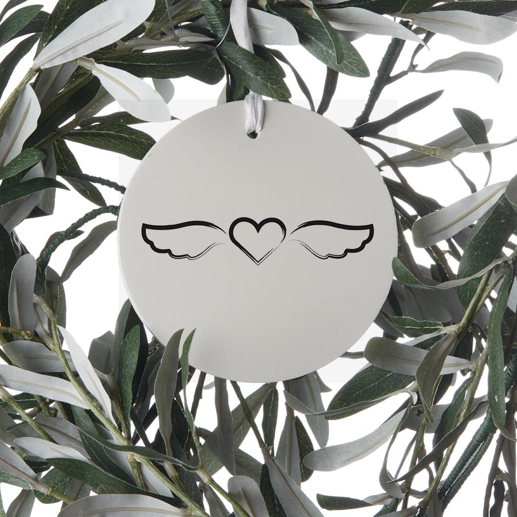 Modern Minimalist Mothers Day Angel Wings | Wood Ornament | Eaches | Min 6