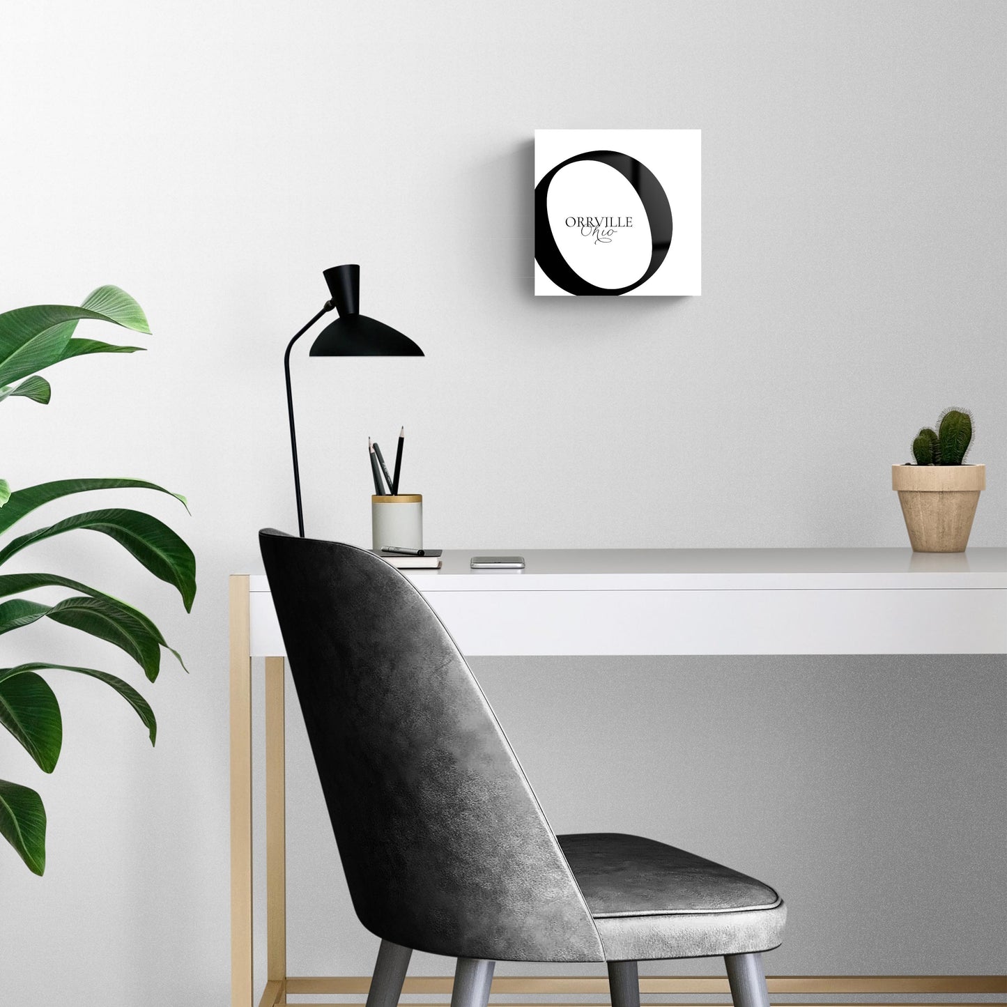 Orrville Oh Minimal Monogram | Hi-Def Glass Art | Eaches | Min 2