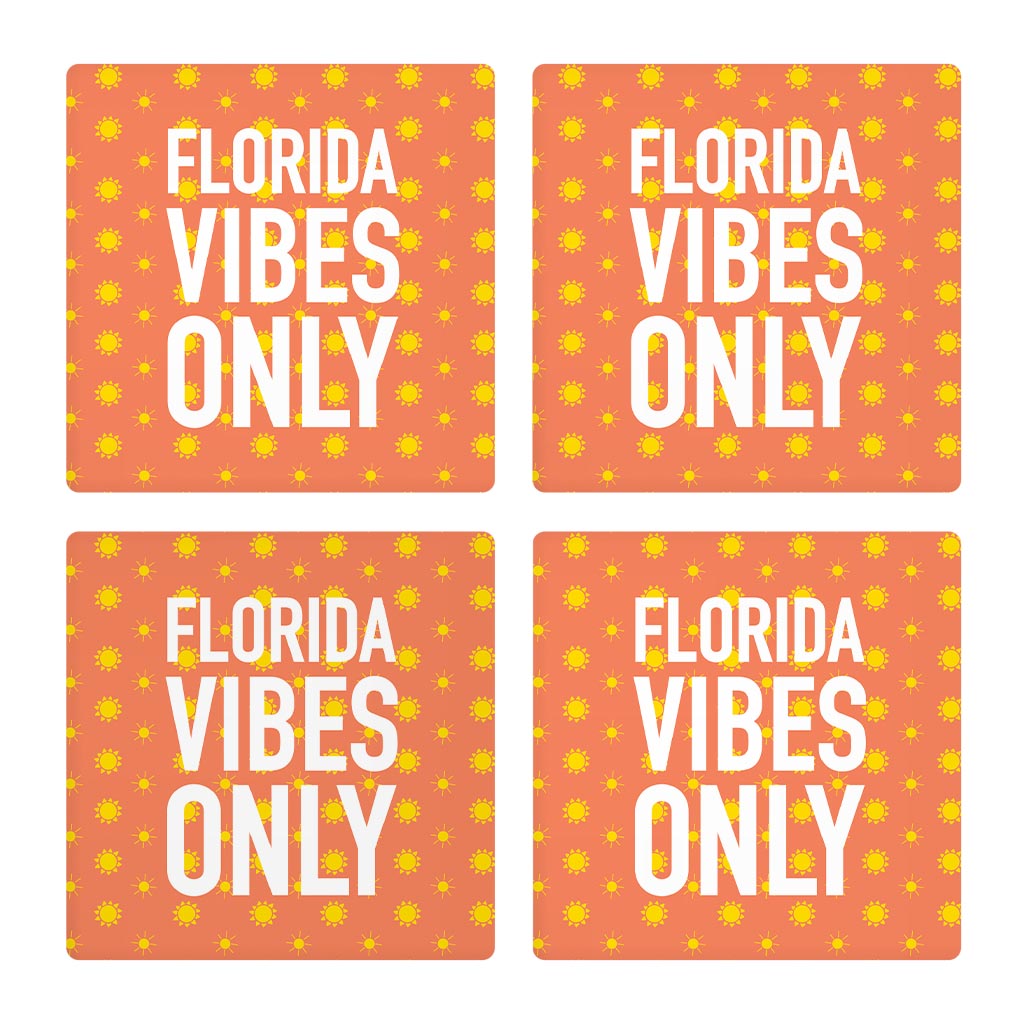 Florida Vibes Only | Absorbent Coasters | Set of 4 | Min 2