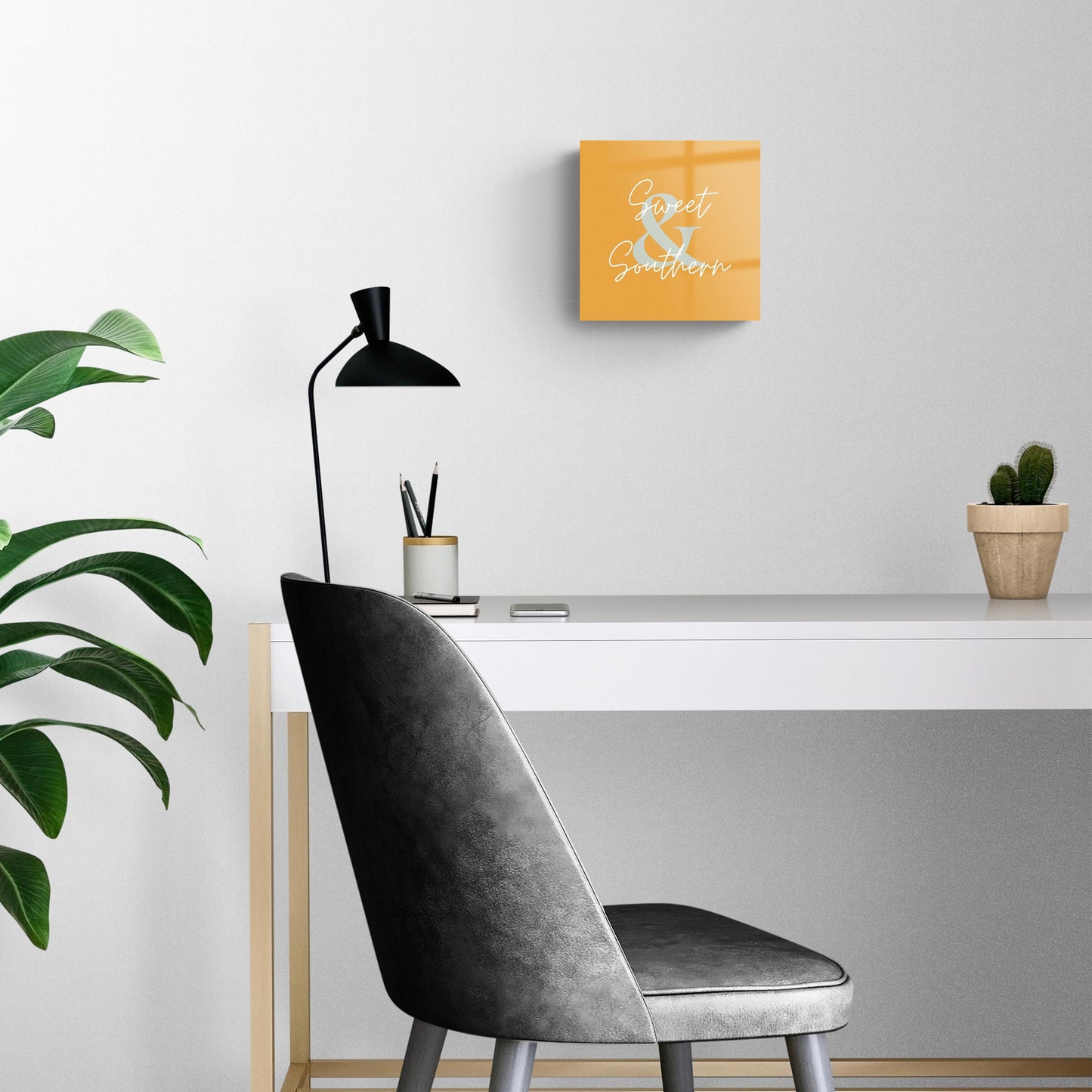 Modern Minimalist Oklahoma Sweet Southern | Hi-Def Glass Art | Eaches | Min 2