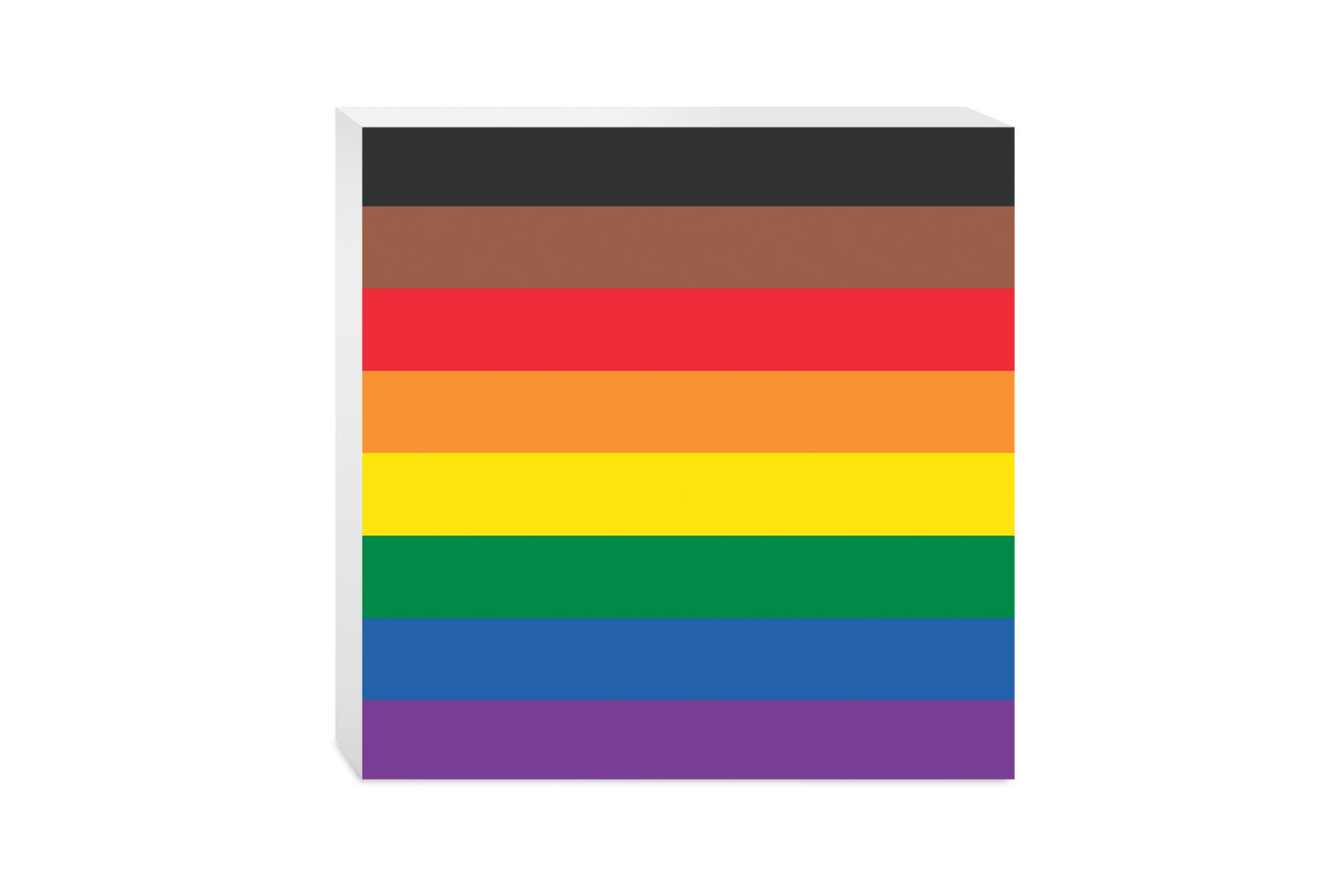 Philly Pride Flag Colors | Wood Block | Eaches | Min 2