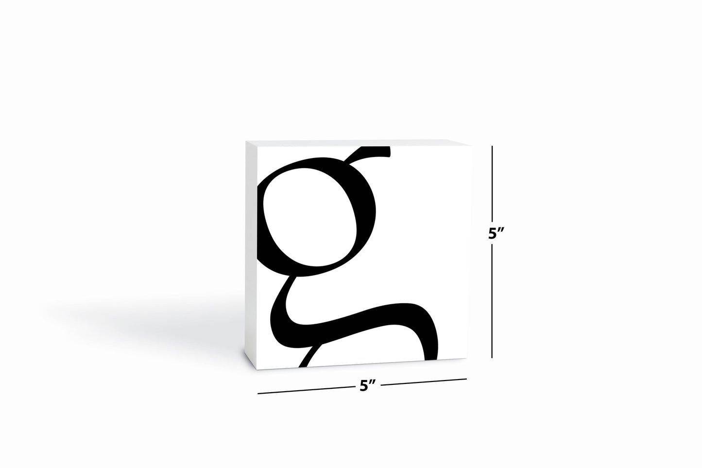 Minimal Monogram G | Wood Block | Eaches | Min 4