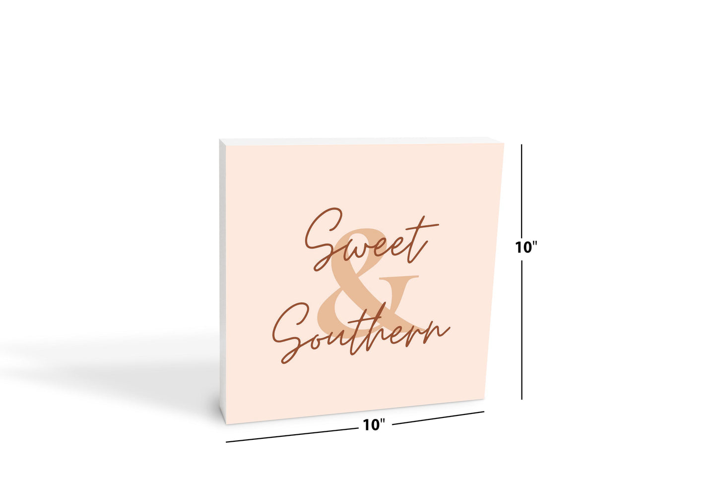 Modern Minimalist Texas Sweet Southern | Wood Block | Eaches | Min 2