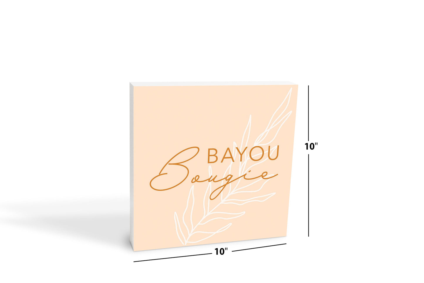 Modern Minimalist Louisiana Bayou Bougie | Wood Block | Eaches | Min 2