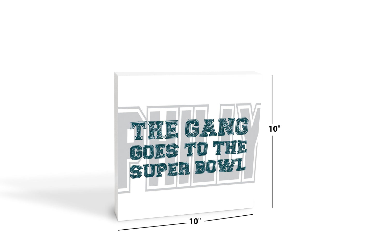 Modern Minimalist Pennsylvania Super Bowl Gang | Wood Block | Eaches | Min 2