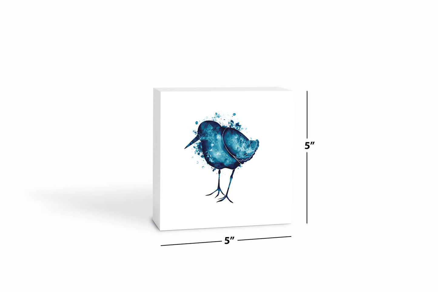 East Coast Water Color Sand Piper | Wood Block | Eaches | Min 4