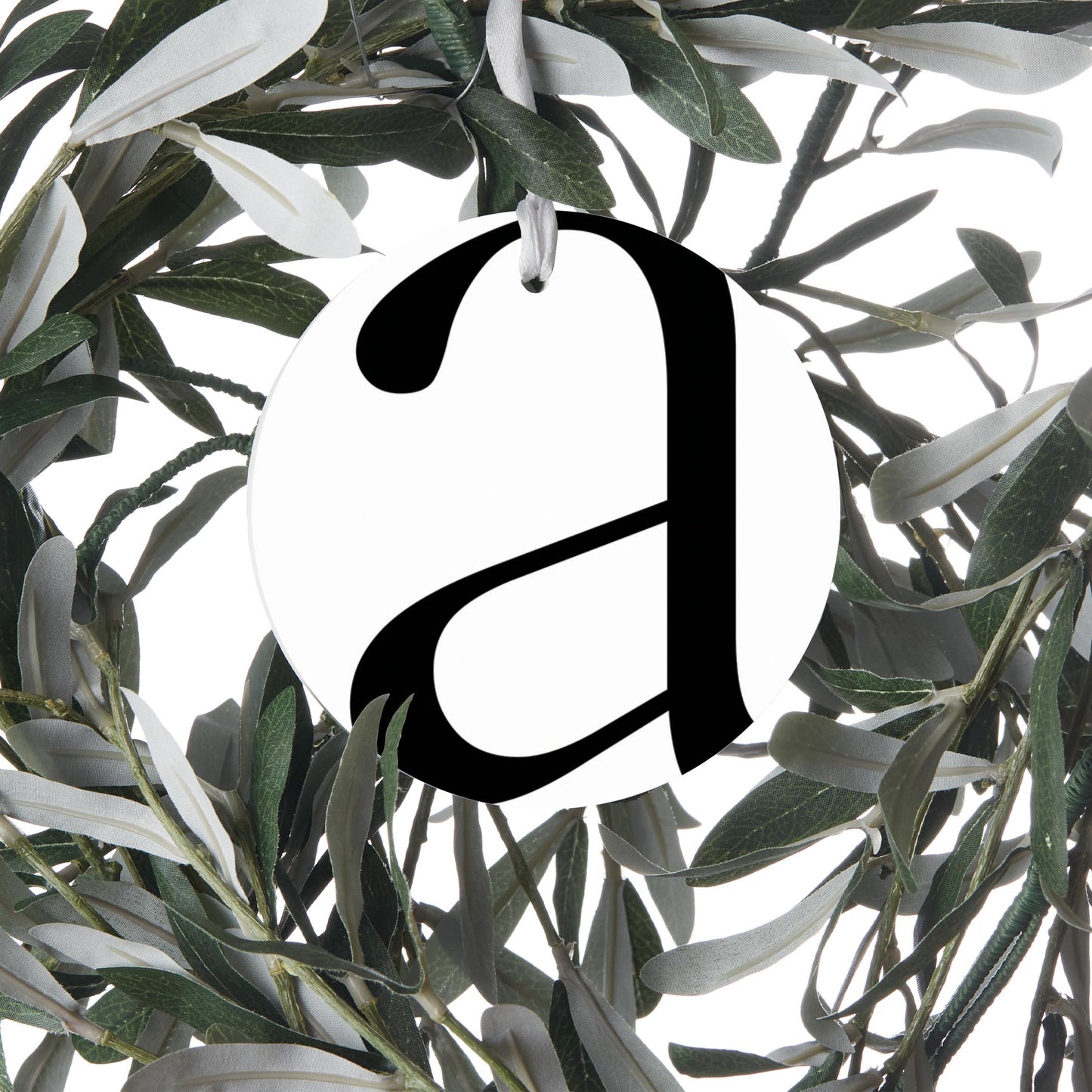Minimalist Monogram A| Wood Ornament | Eaches | Min 6