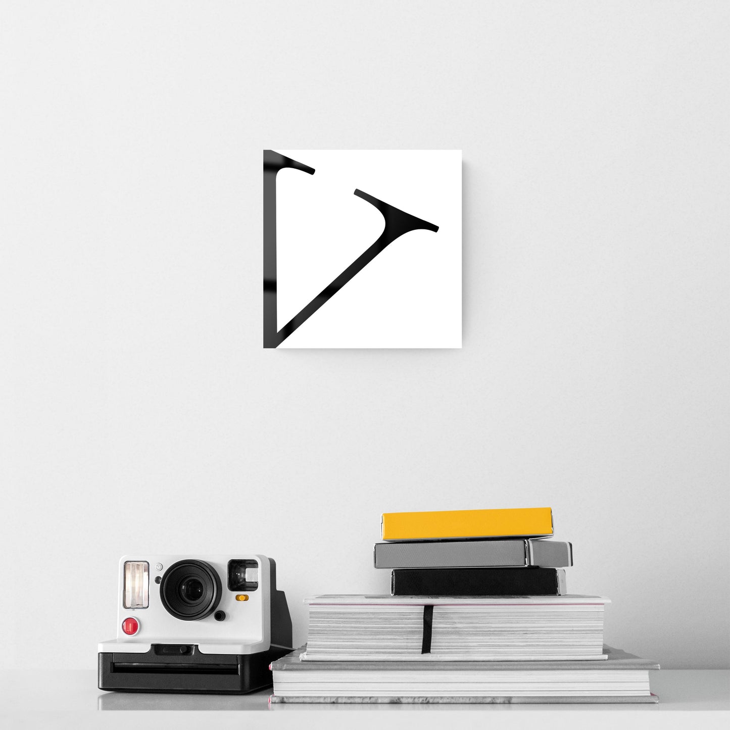 Minimal Monogram V | Hi-Def Glass Art | Eaches | Min 2