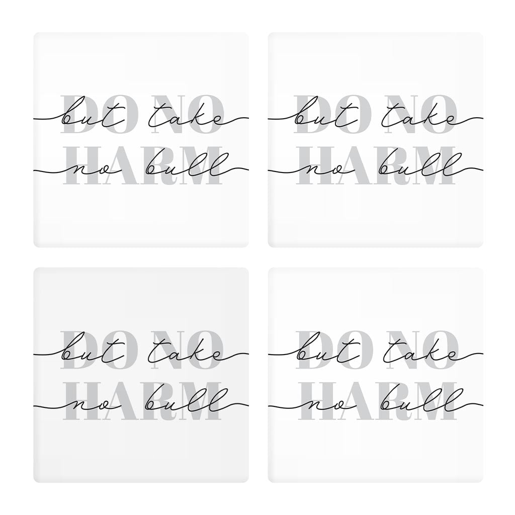 Modern Do No Harm Take No Bull Texas | Absorbent Coasters | Set of 4 | Min 2