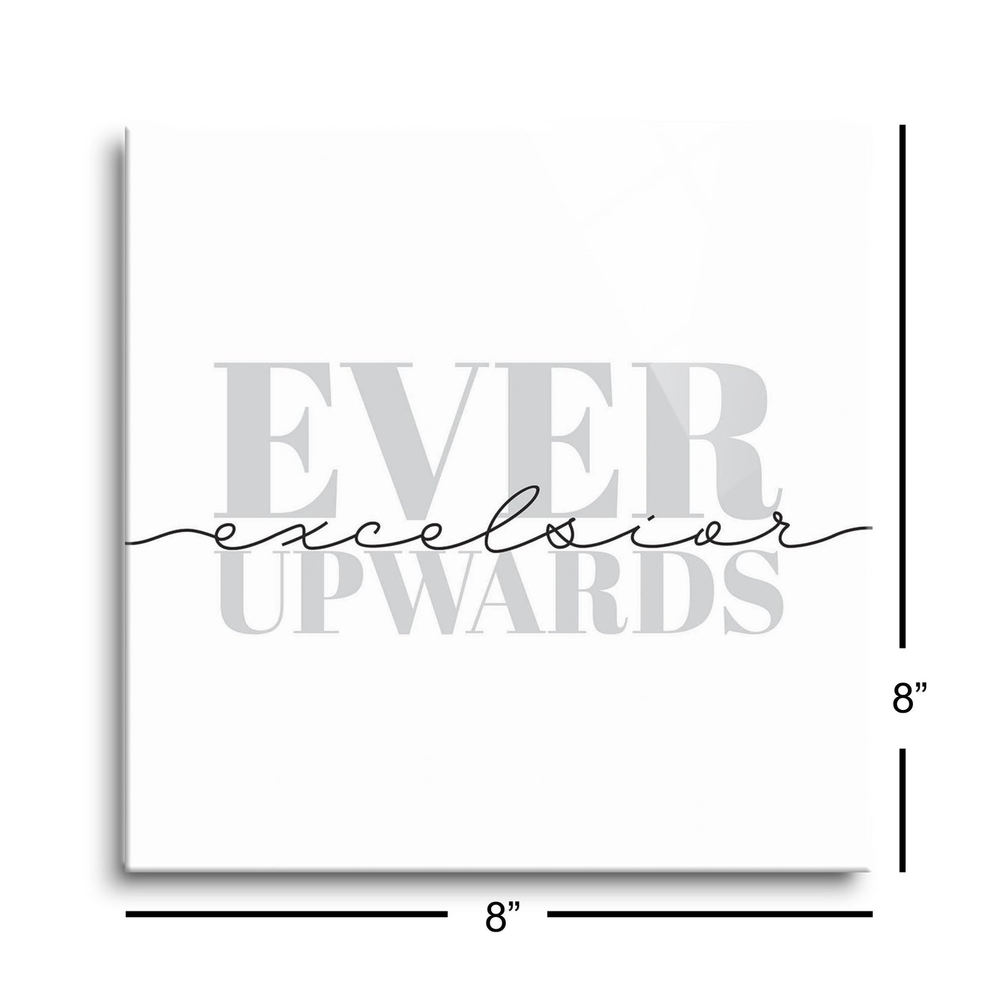 Minimalistic B&W New York Quip Excelsior | Hi-Def Glass Art | Eaches | Min 2