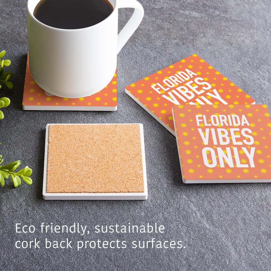 Florida Vibes Only | Absorbent Coasters | Set of 4 | Min 2