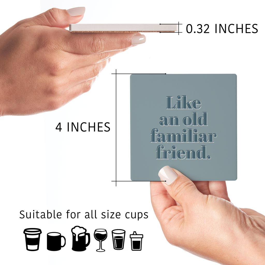 Modern Minimalist Arkansas Familiar Friend | Absorbent Coasters | Set of 4 | Min 2