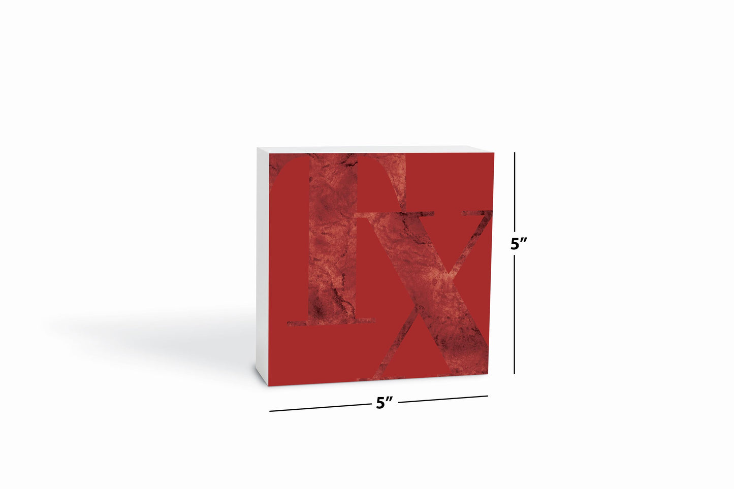 Modern Minimalist Texas Red Tx | Wood Block | Eaches | Min 4