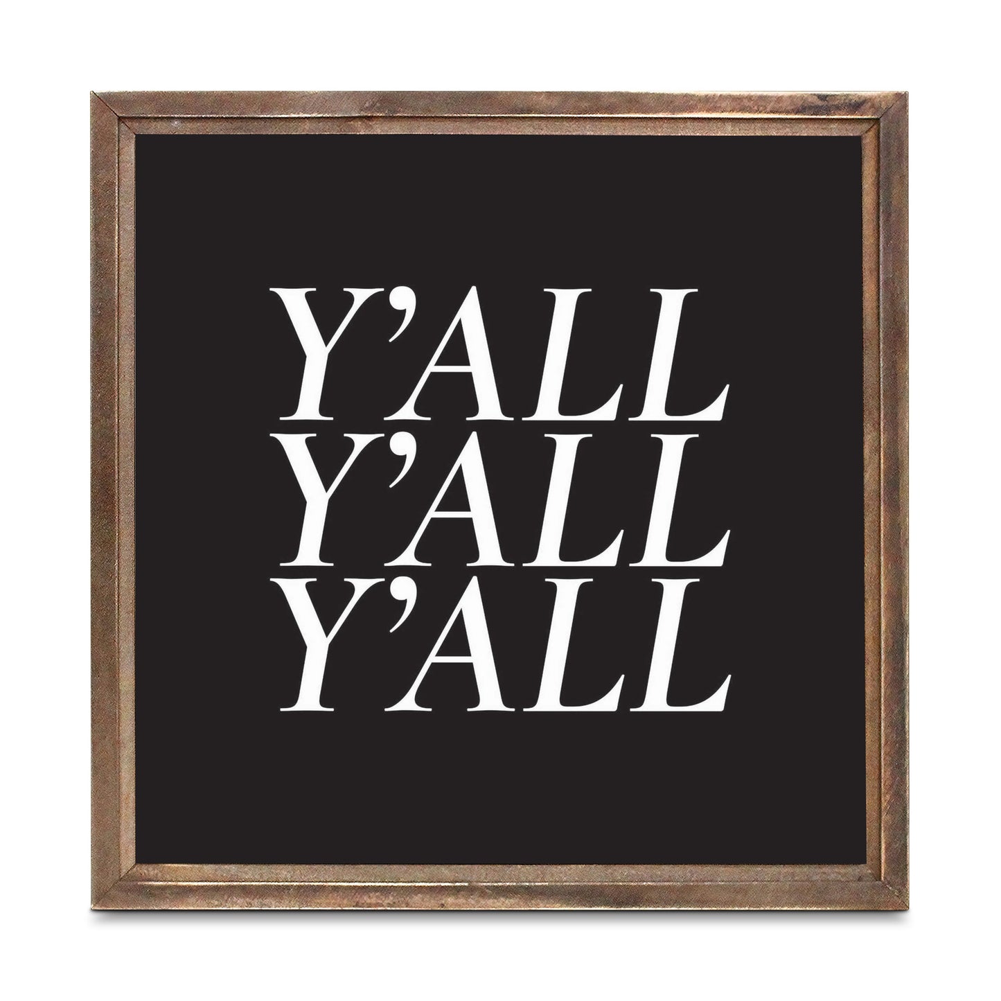 Minimalistic B&W Texas Yall | Wood Sign | Eaches | Min 1