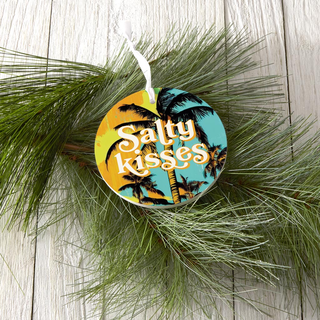 Salty Kisses Palm Trees| Wood Ornament | Eaches | Min 6