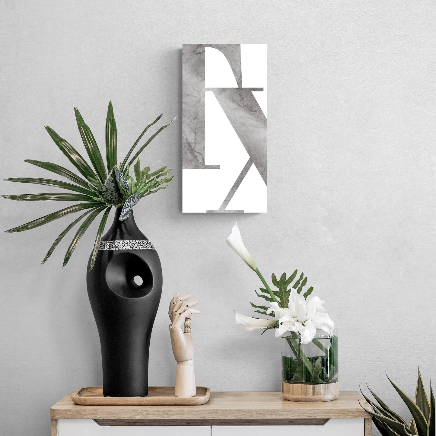 Modern White Texas Initials | Hi-Def Glass Art | Eaches | Min 2