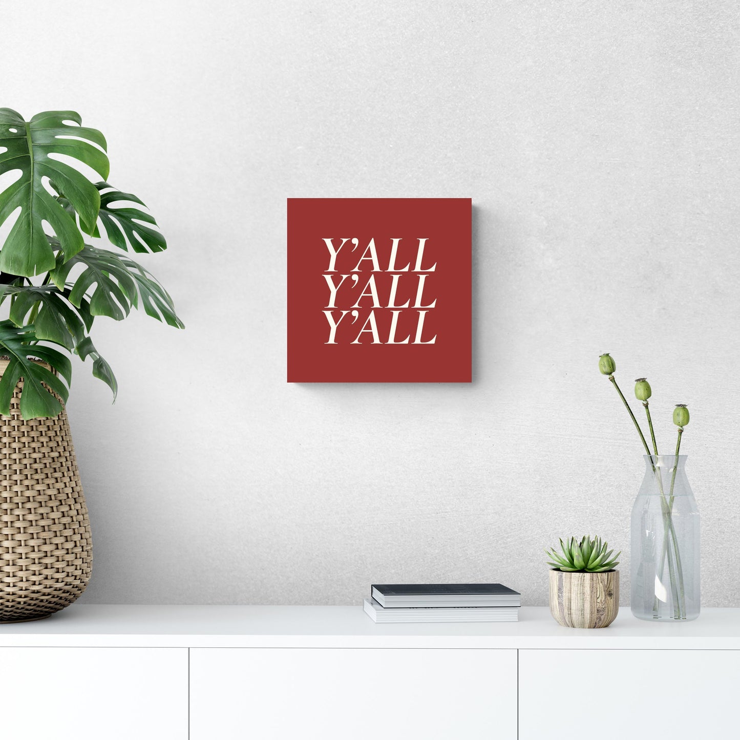 Modern Minimalist Oklahoma Yall | Wood Sign | Eaches | Min 2