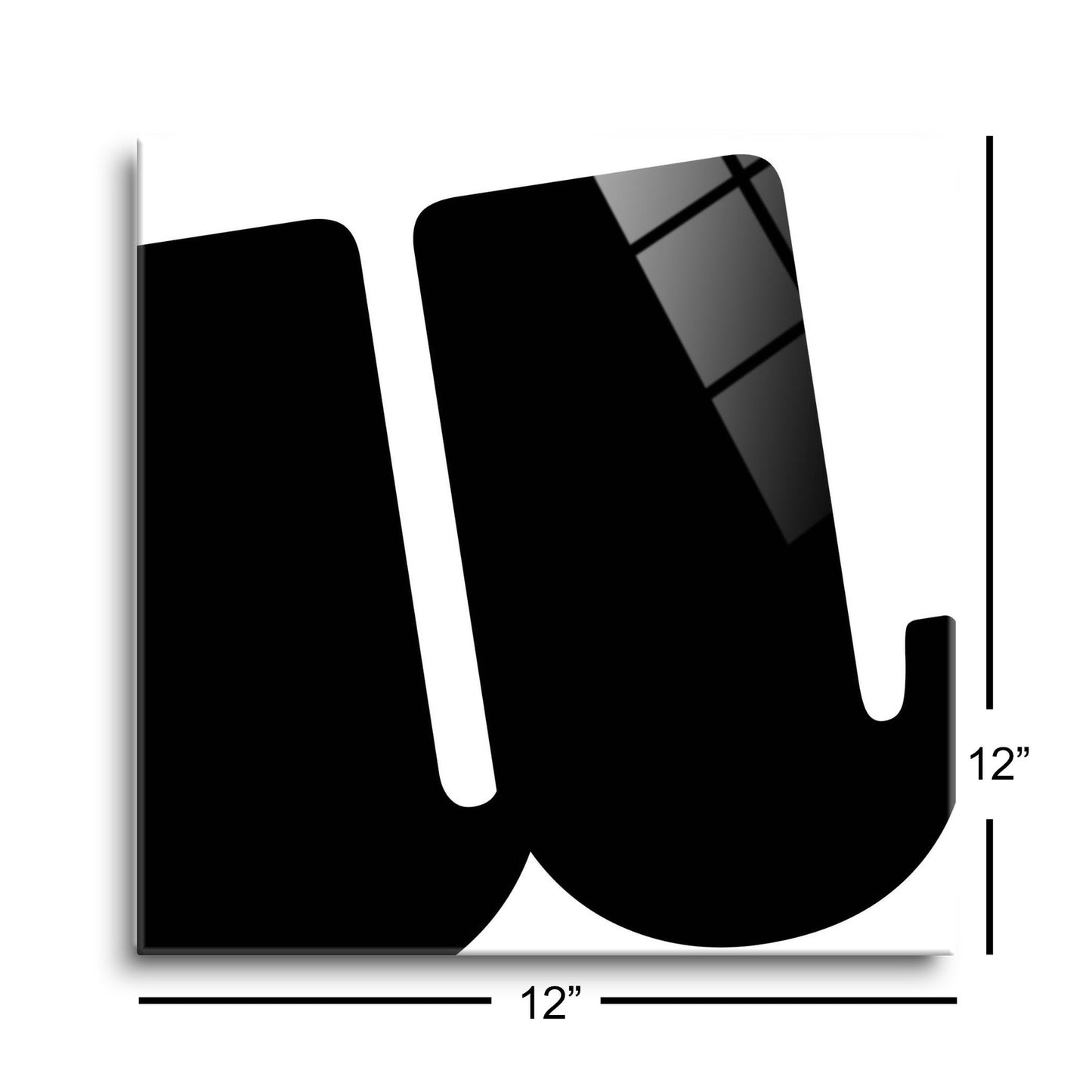 Fun Chunky Monogram U | Hi-Def Glass Art | Eaches | Min 1