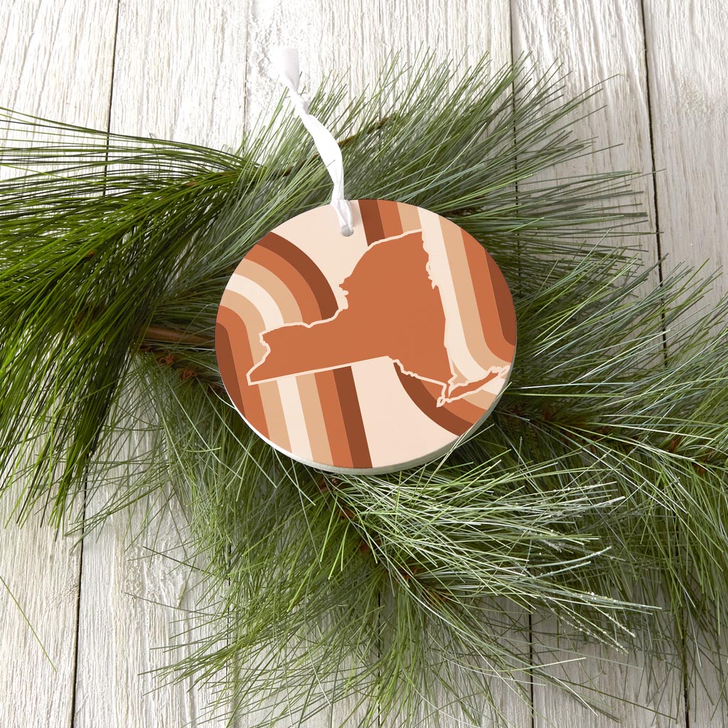 Modern Minimalistic New York Retro Thick Line | Wood Ornament | Eaches | Min 6