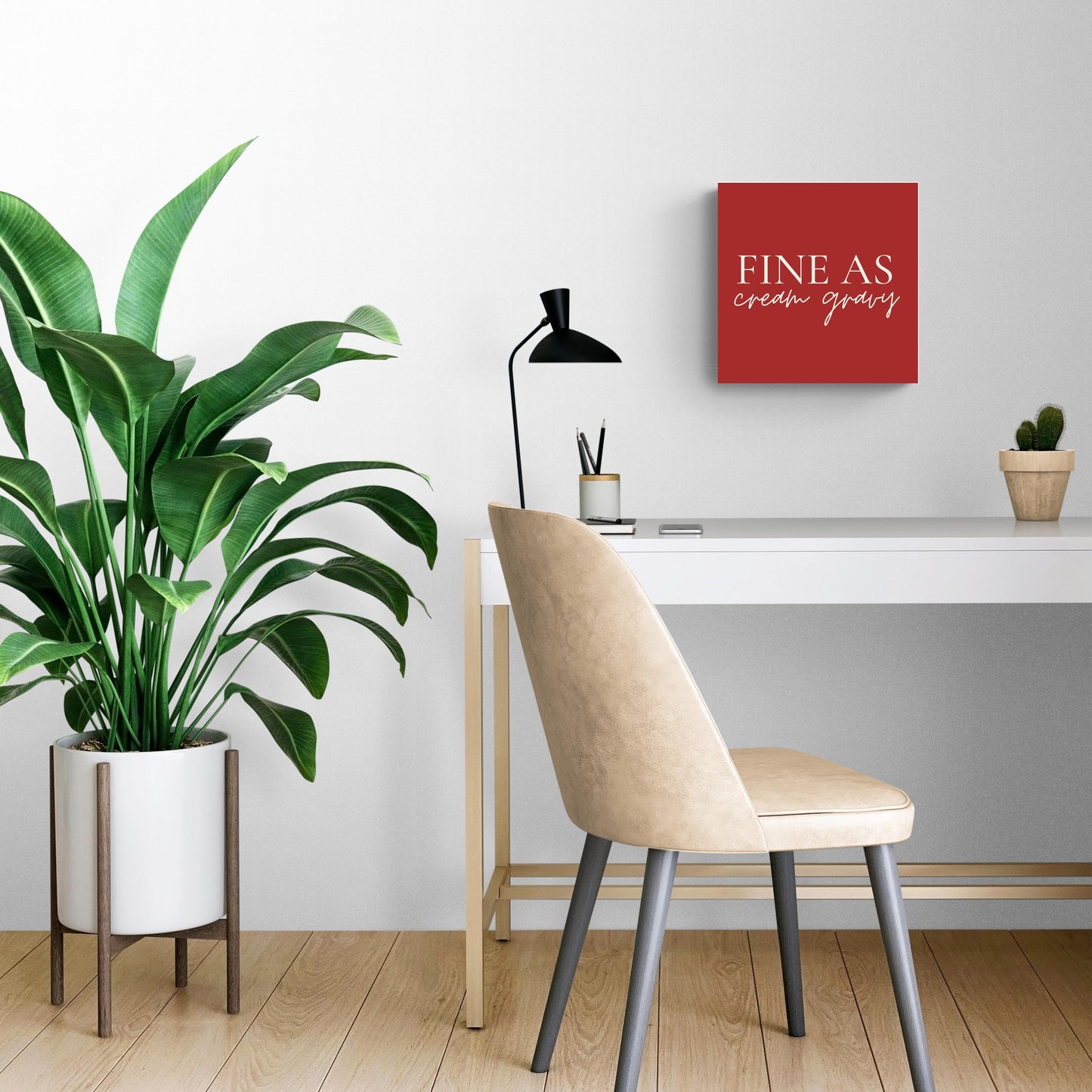 Modern Minimalist Texas Fine As Gravy | Wood Sign | Eaches | Min 2