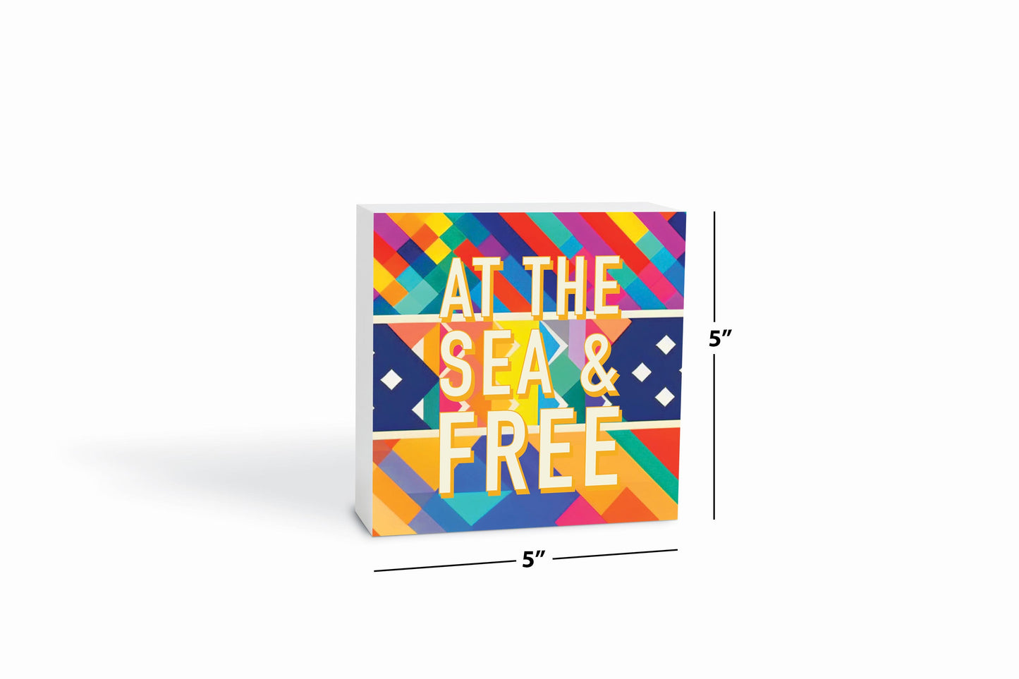 At The Sea Free | Wood Block | Eaches | Min 4