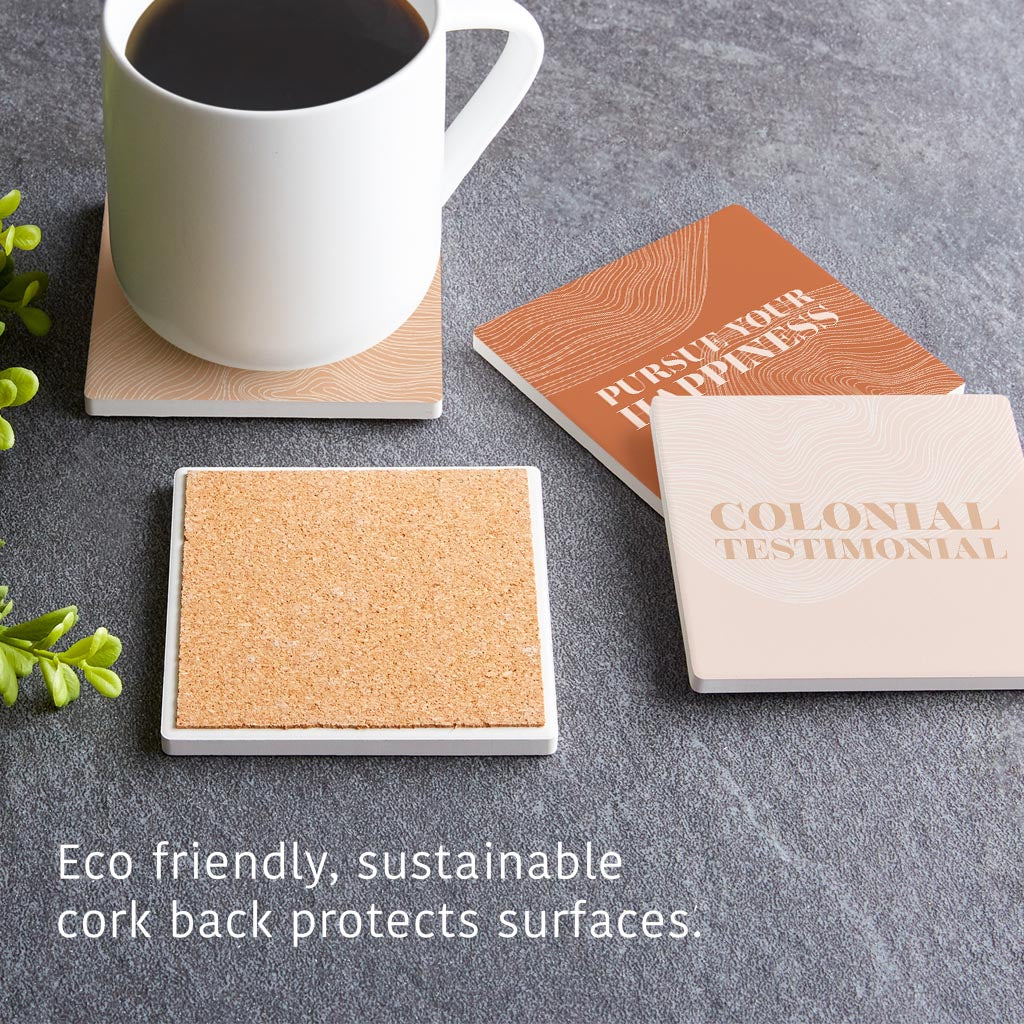 Modern Minimalist Pennsylvania Quips | Absorbent Coasters | Set of 4 | Min 2