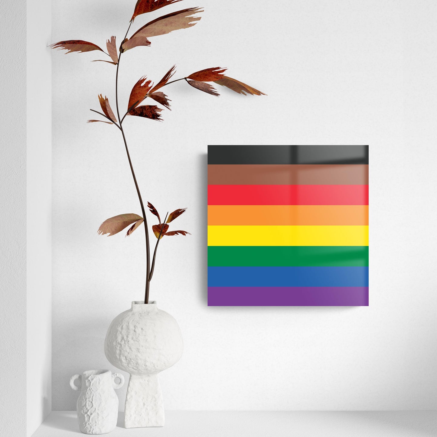 Philly Pride Flag Colors | Hi-Def Glass Art | Eaches | Min 2