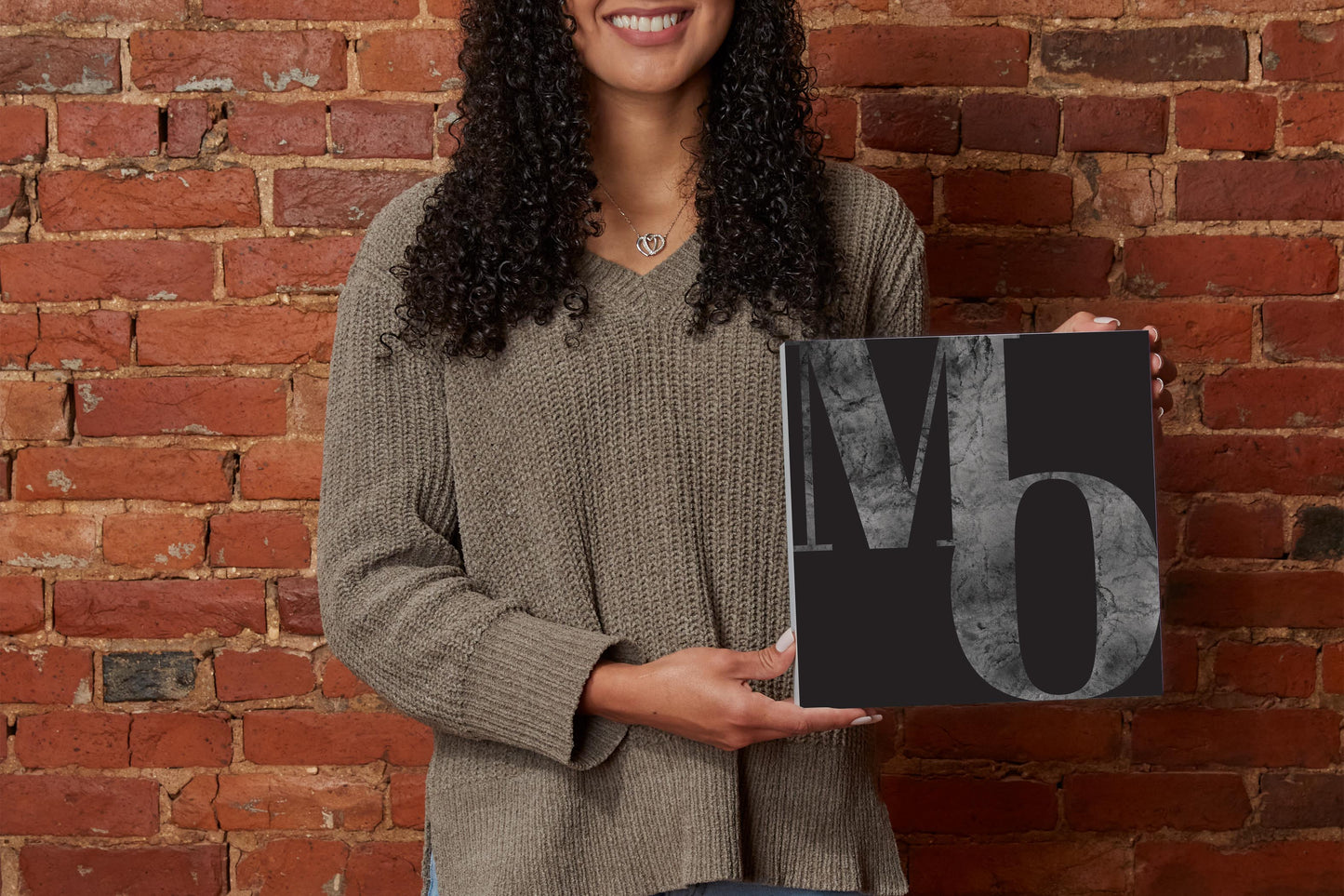 Minimalist B&W Missouri Black Initials | Wood Block | Eaches | Min 2