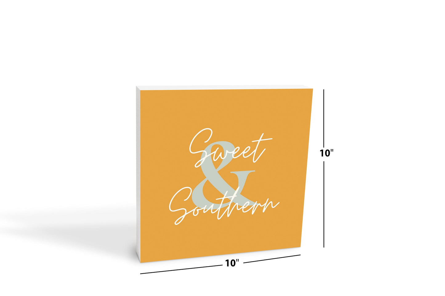 Modern Minimalist Oklahoma Sweet Southern | Wood Block | Eaches | Min 2