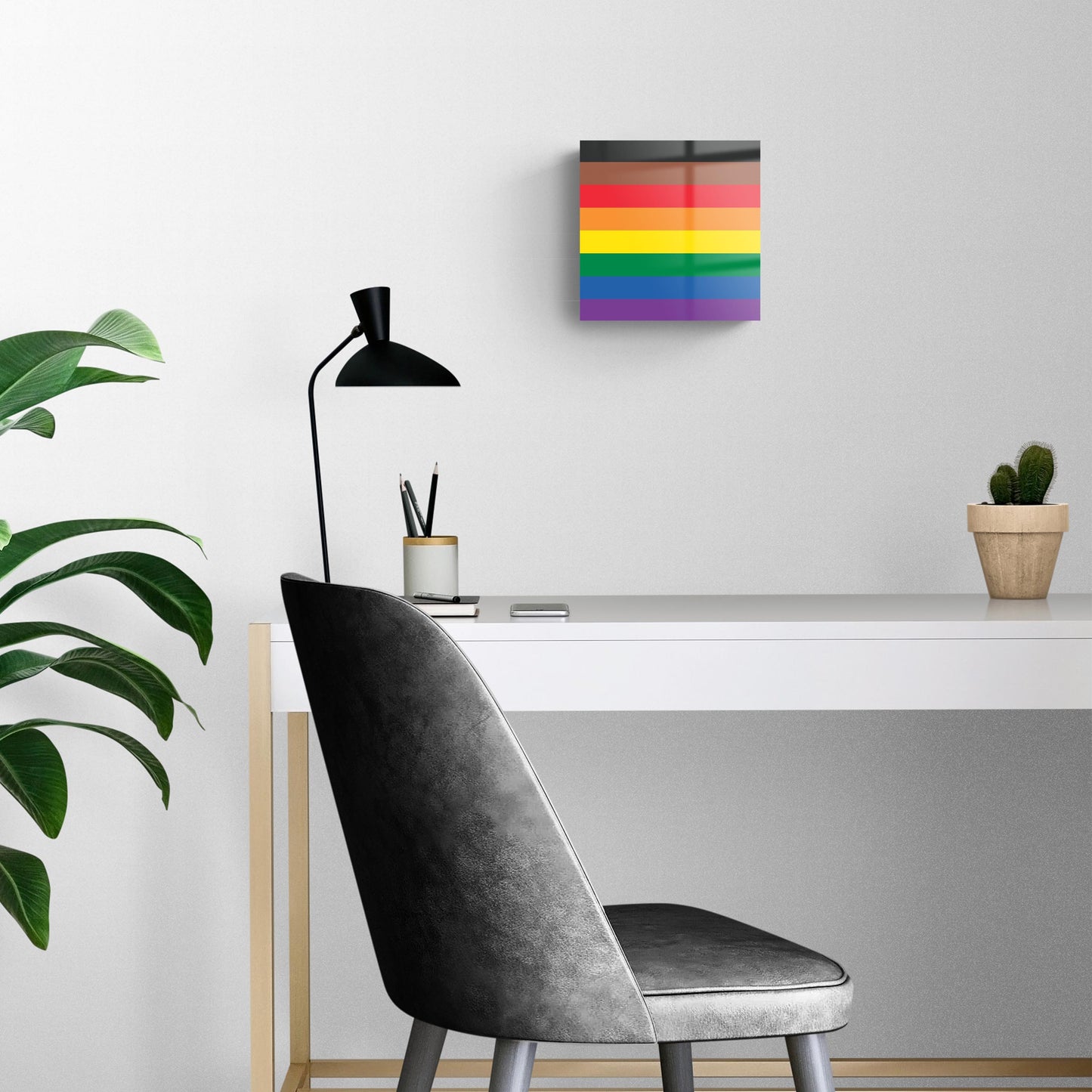 Philly Pride Flag Colors | Hi-Def Glass Art | Eaches | Min 2