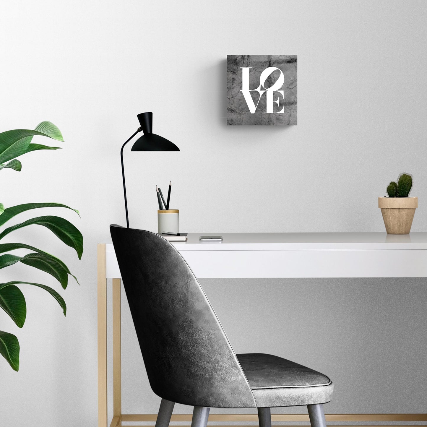 Minimalistic B&W Pennsylvania Love Dark | Hi-Def Glass Art | Eaches | Min 2