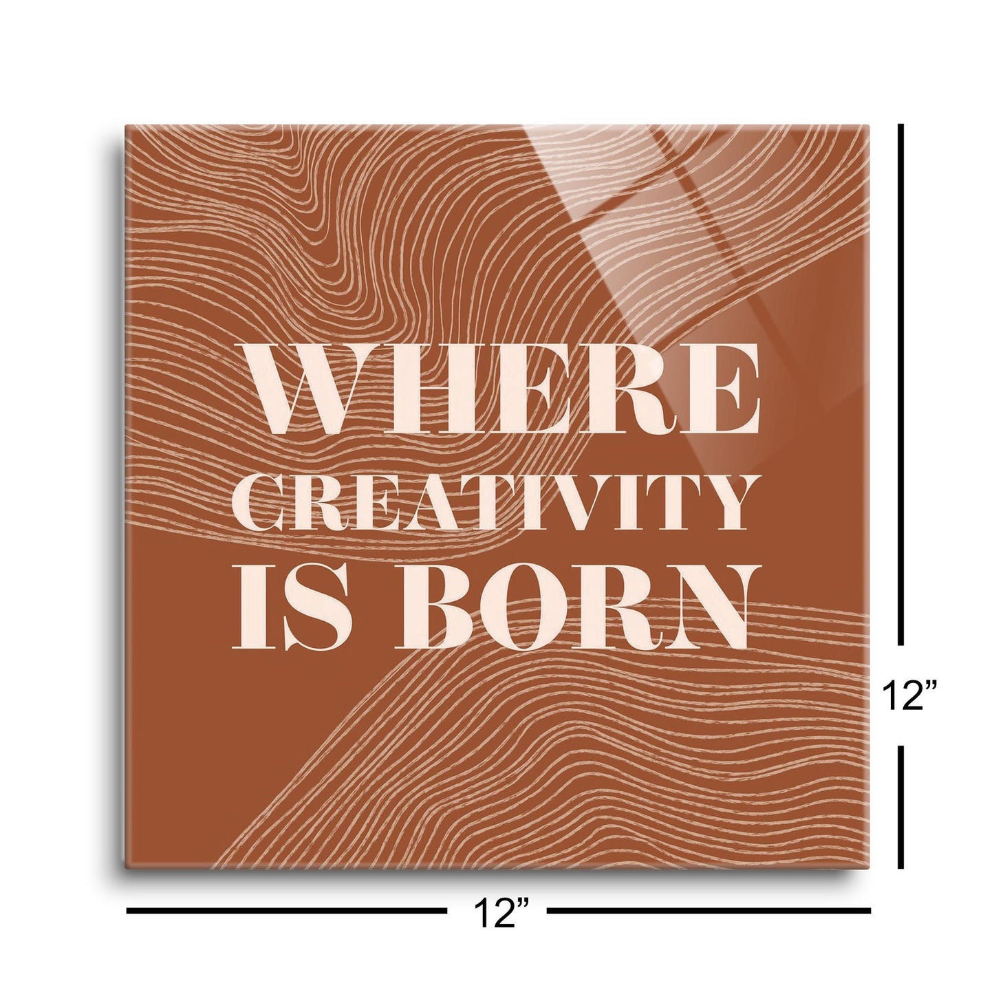 Modern Minimalist New York Creativity Is Born | Hi-Def Glass Art | Eaches | Min 1