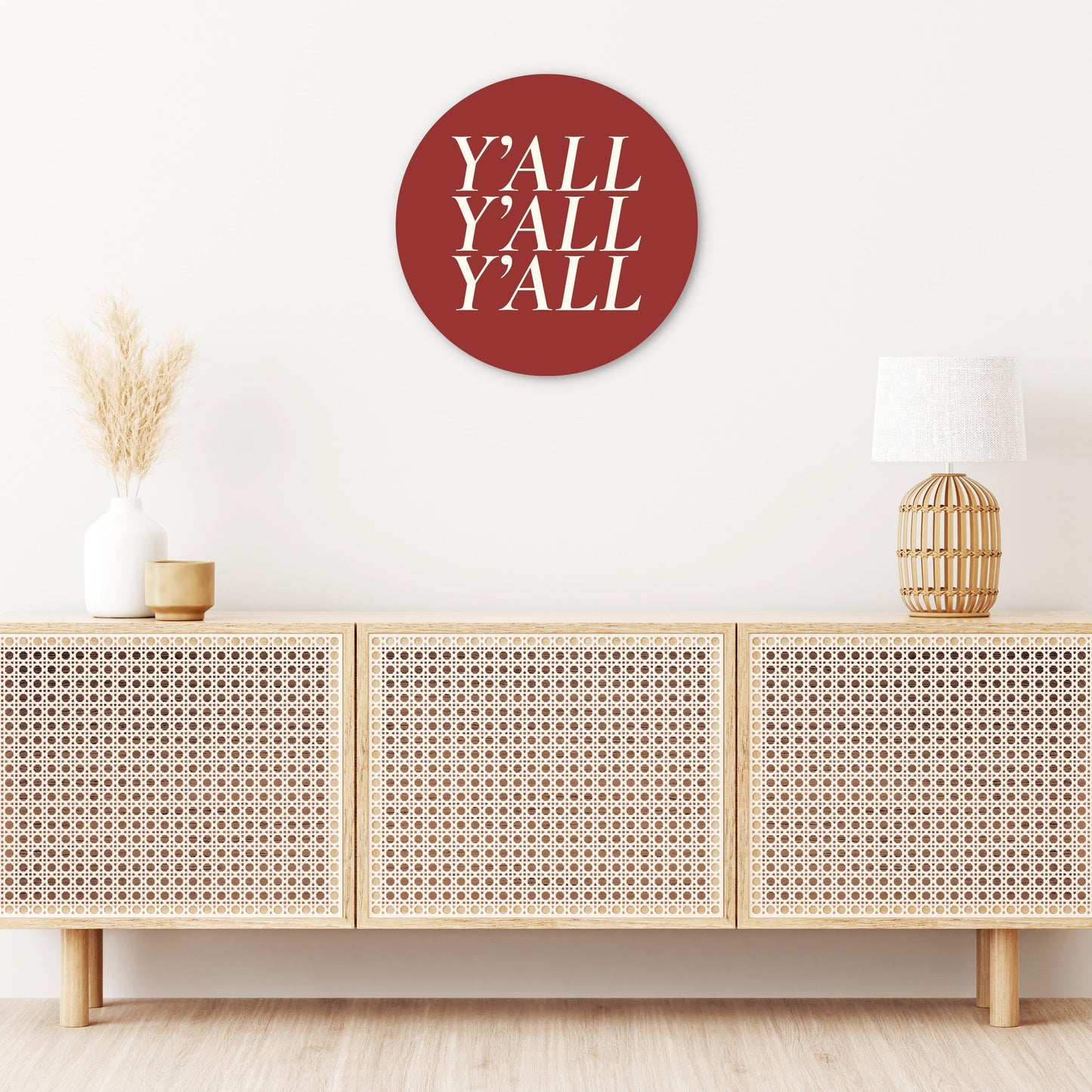 Modern Minimalist Oklahoma Yall | Wood Sign | Eaches | Min 1