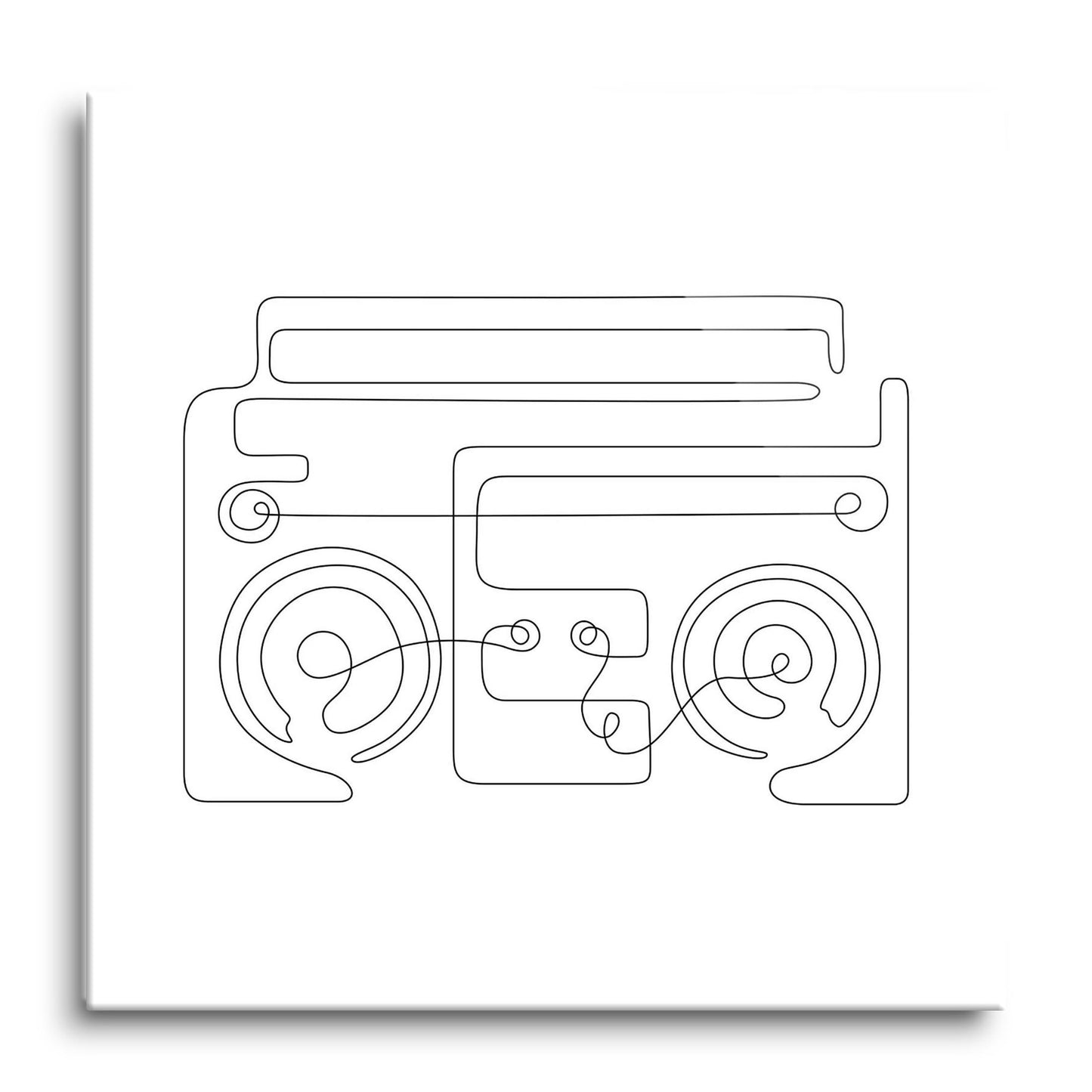 Minimalistic Music Line Drawings | Hi-Def Glass Art | Eaches | Min 1