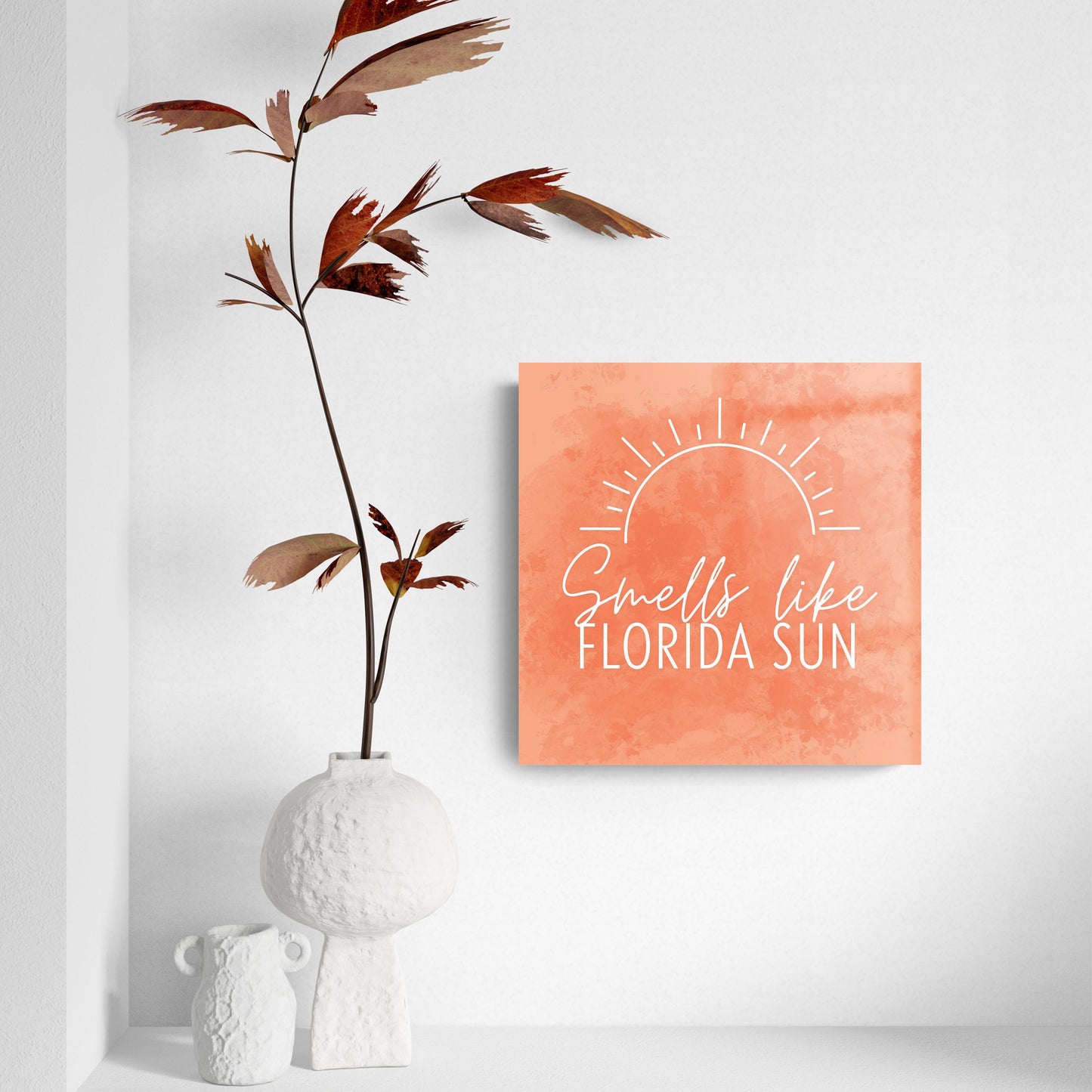 Smells Like Florida Sun Pink | Hi-Def Glass Art | Eaches | Min 2