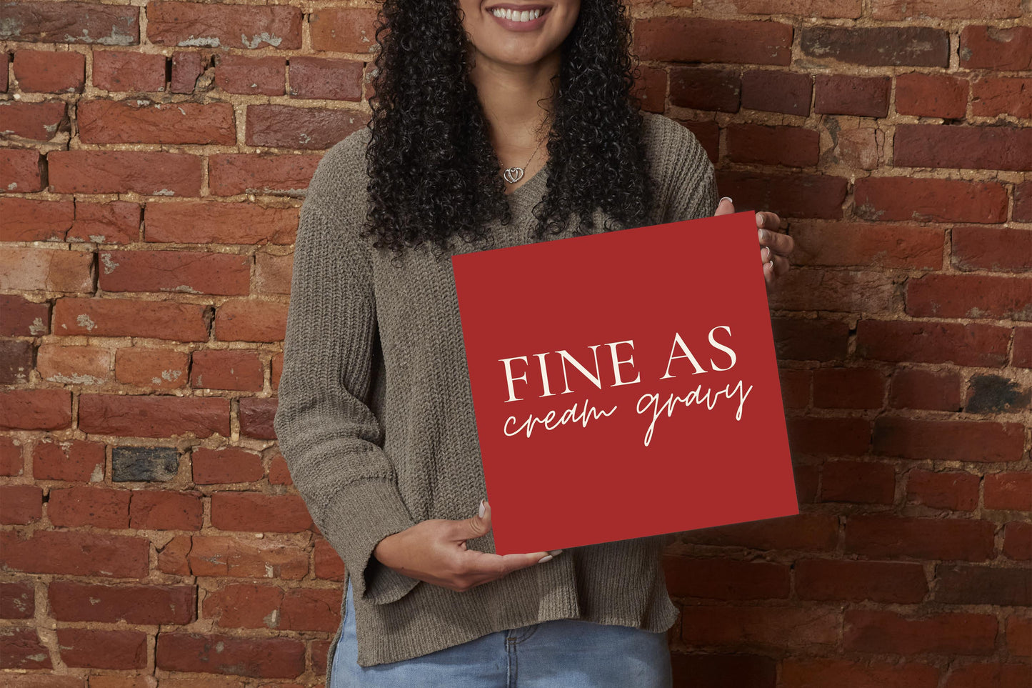Modern Minimalist Texas Fine As Gravy | Wood Sign | Eaches | Min 2