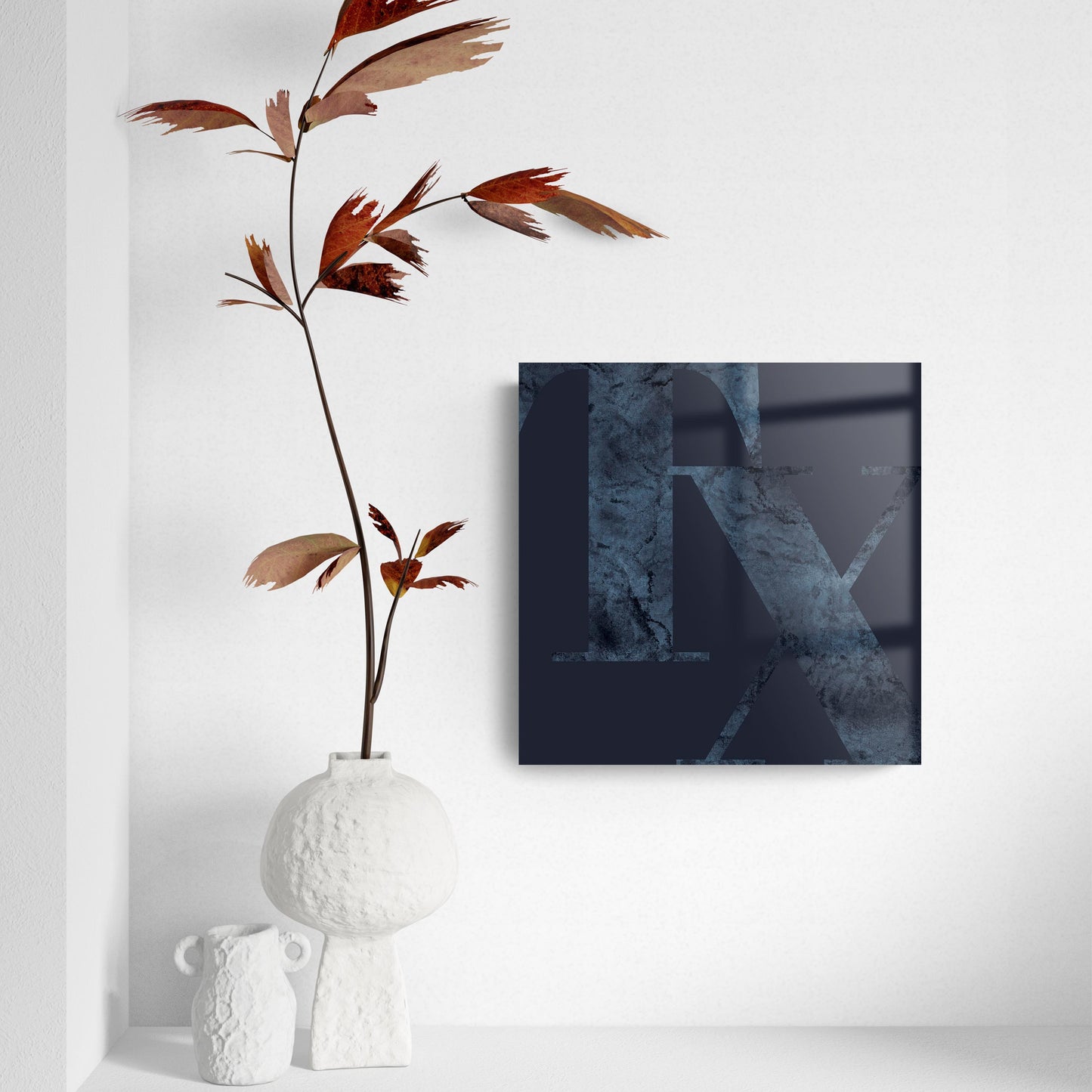 Modern Minimalist Texas Blue Tx | Hi-Def Glass Art | Eaches | Min 2