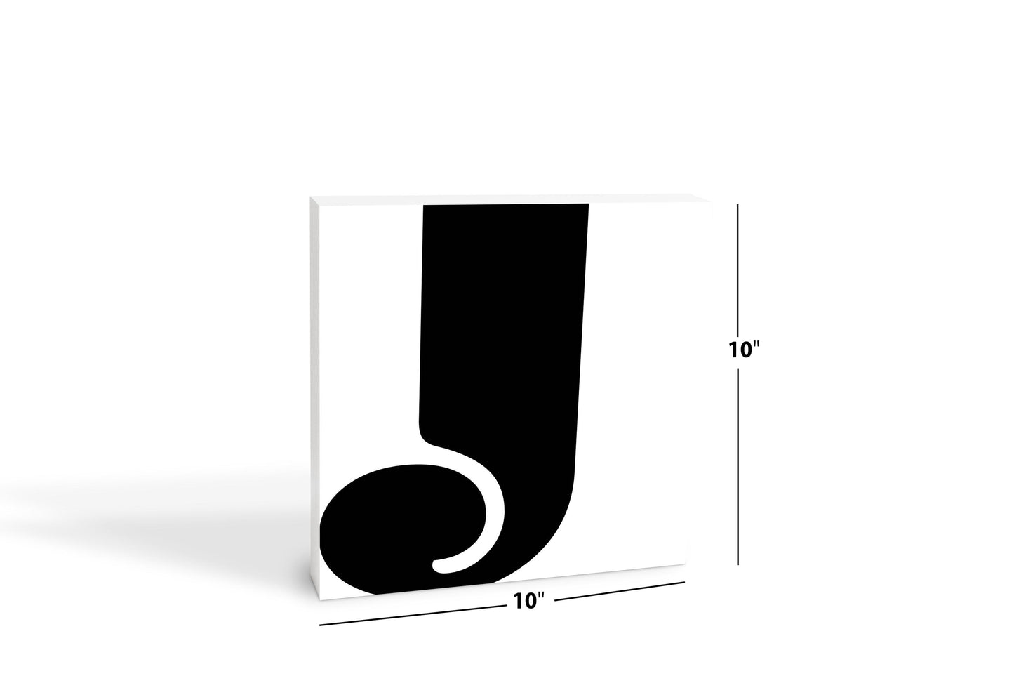 Fun Chunky Monogram J | Wood Block | Eaches | Min 2