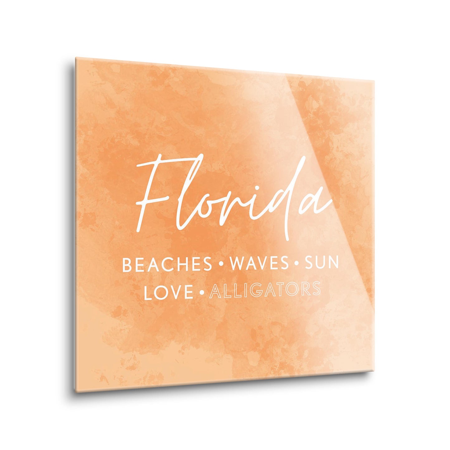 Florida Meaning Orange | Hi-Def Glass Art | Eaches | Min 2