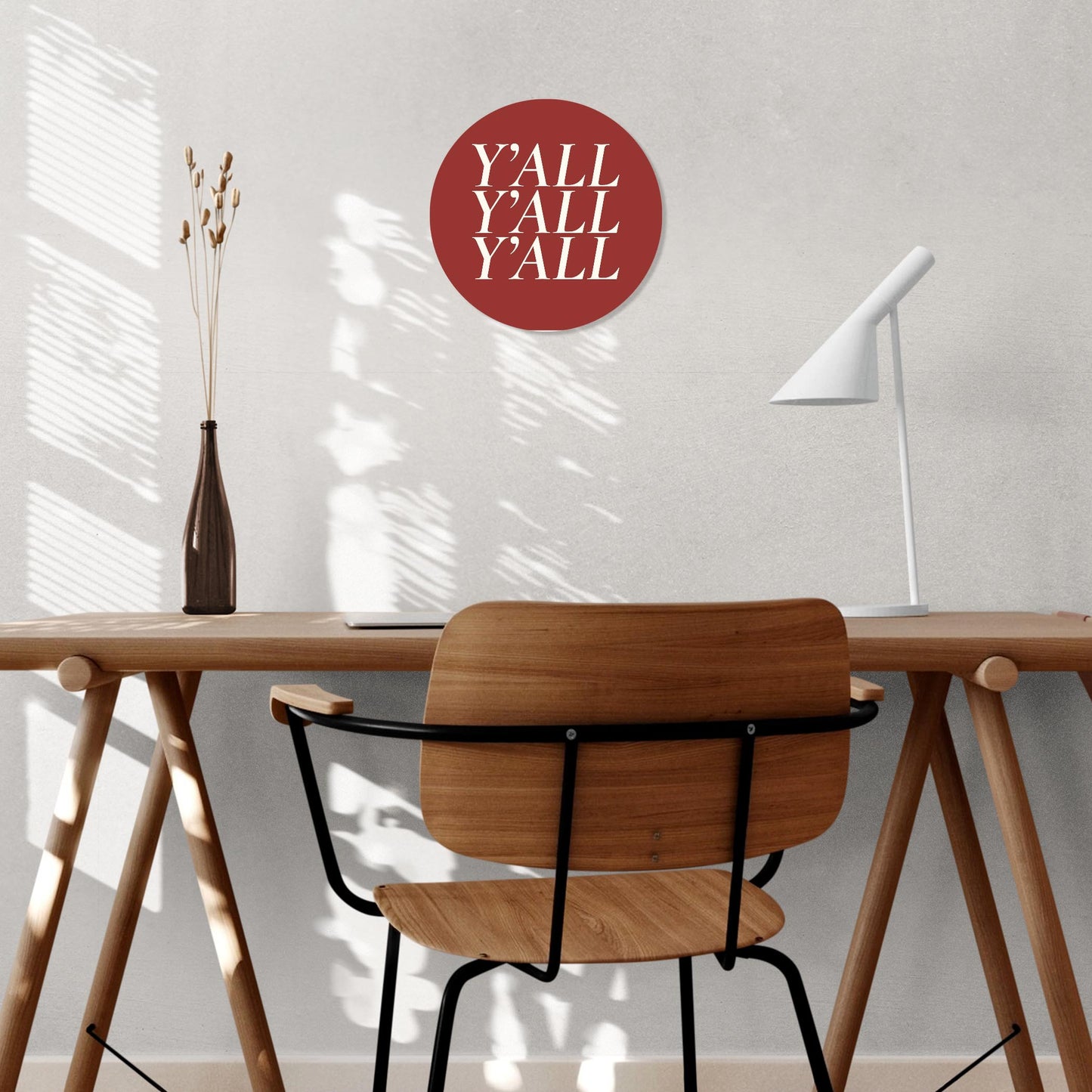 Modern Minimalist Oklahoma Yall | Wood Sign | Eaches | Min 1